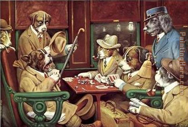His Station and Four Aces painting - Cassius Marcellus Coolidge His Station and Four Aces art painting